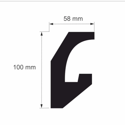 Lichtleiste LED, Stuckleisten indirekte Beleuchtung - 50 Meter OL-59